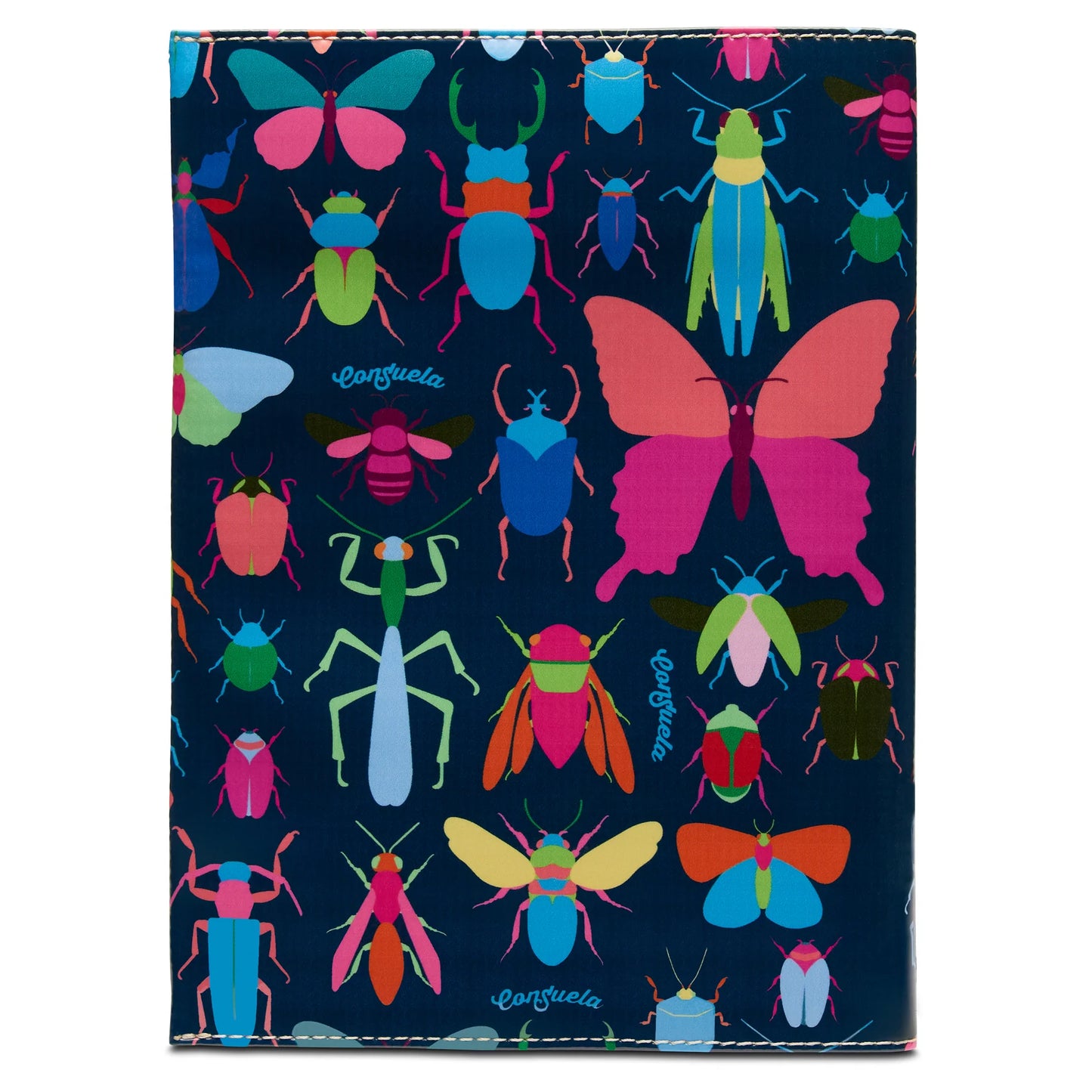 Consuela Gemma Notebook - Colorful Beetle Print Journal