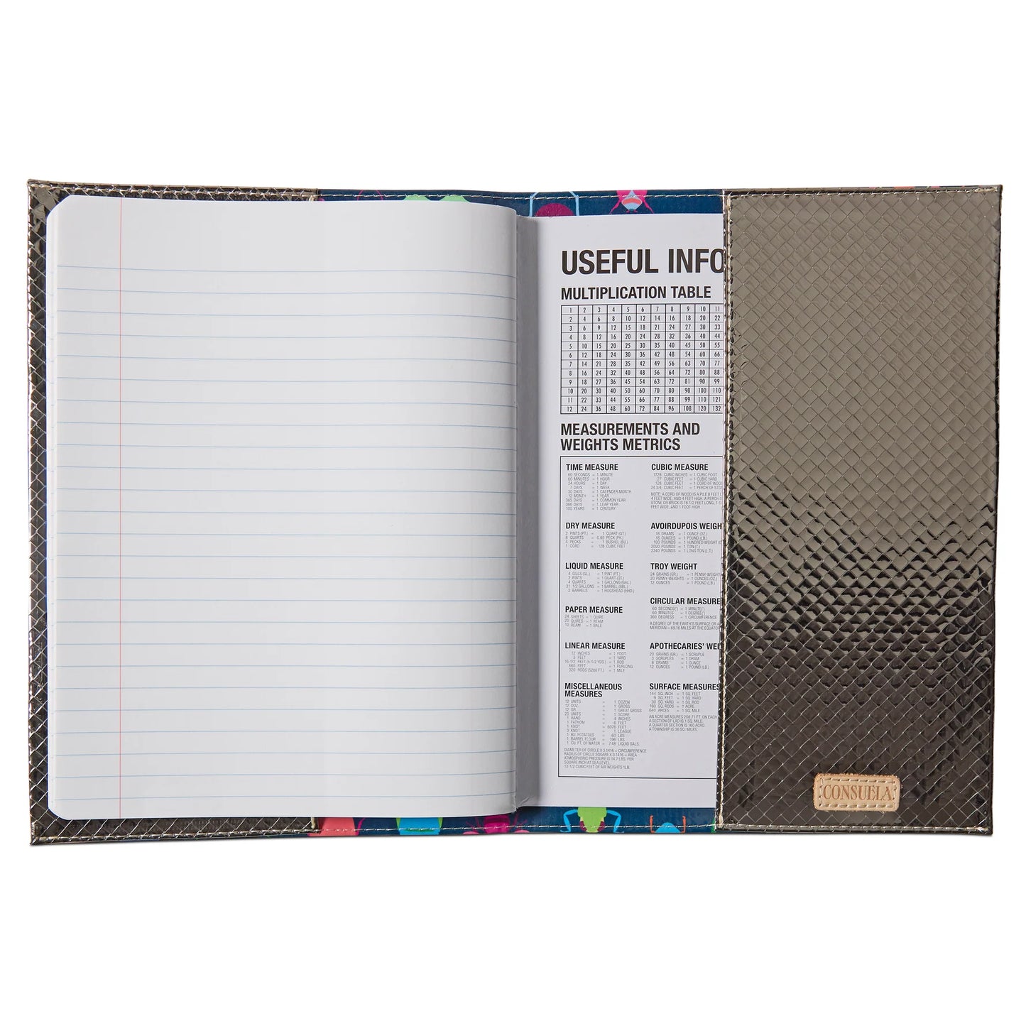 Consuela Gemma Notebook - Colorful Beetle Print Journal