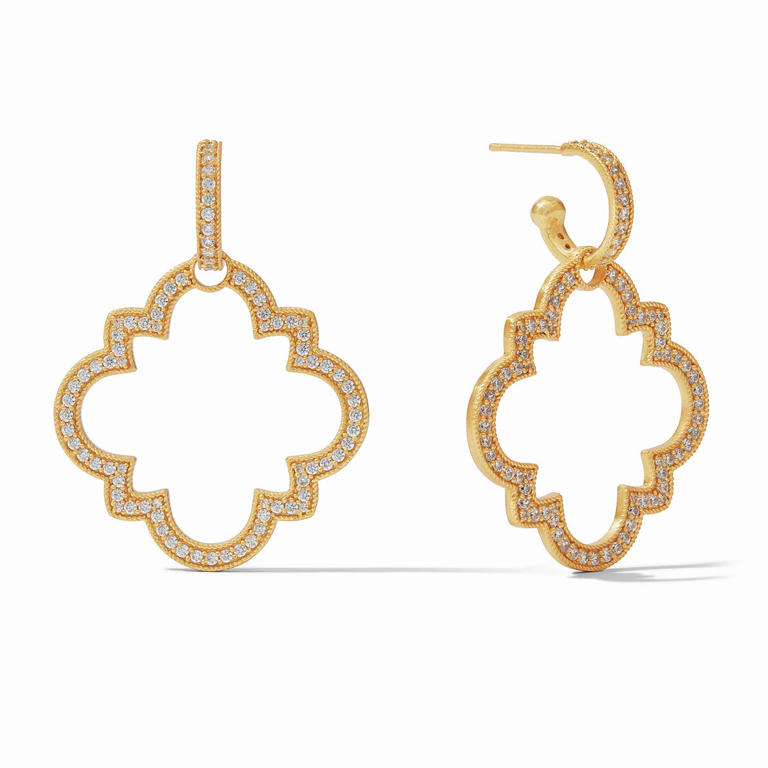 Odette Statement Hoop &amp; Charm Earring