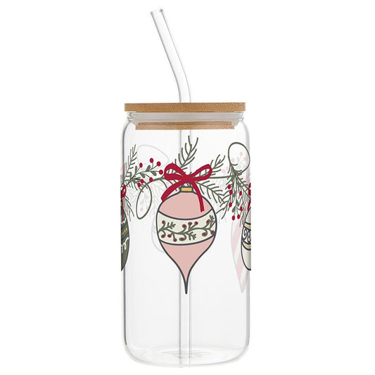 Ornament Glass 16oz Tumbler
