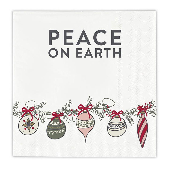 Peace on Earth Napkin Tray &amp; Napkin Gift
