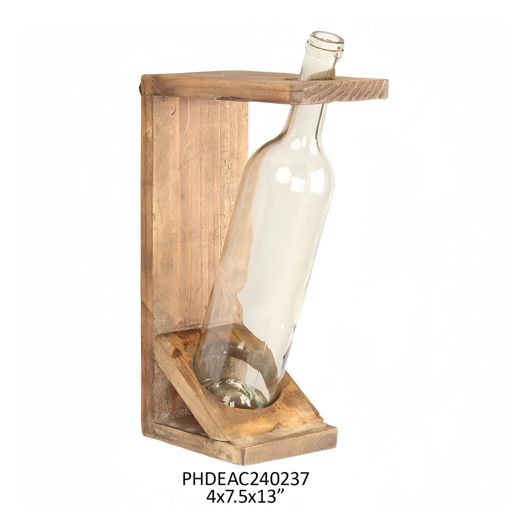 Wall Mounted Bottle Flower Holder