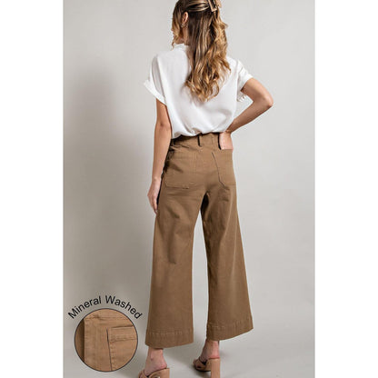 Sage  Soft Washed Wide Leg Pant