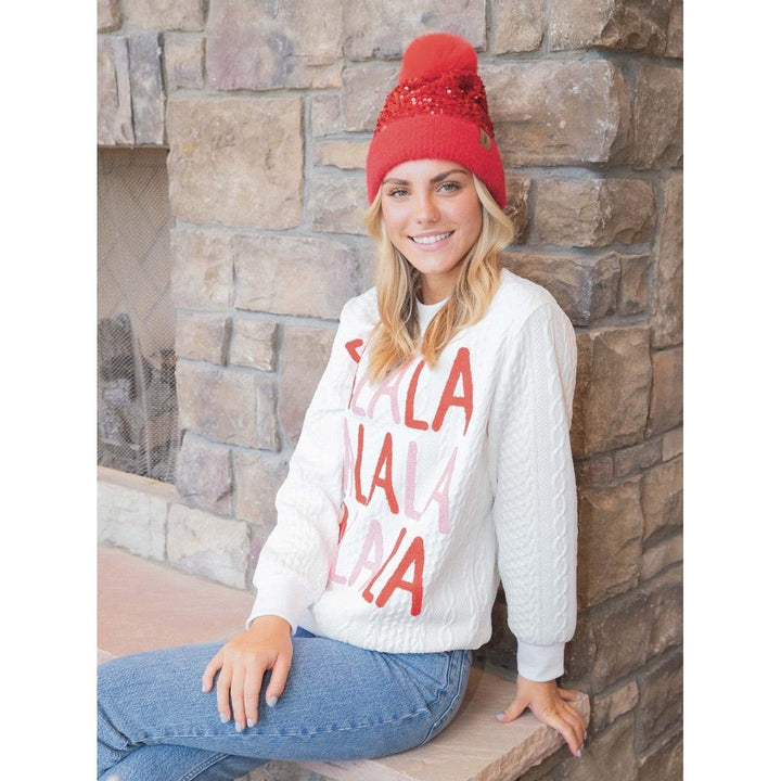 Simply Southern FALALA Braid Crew Sweater