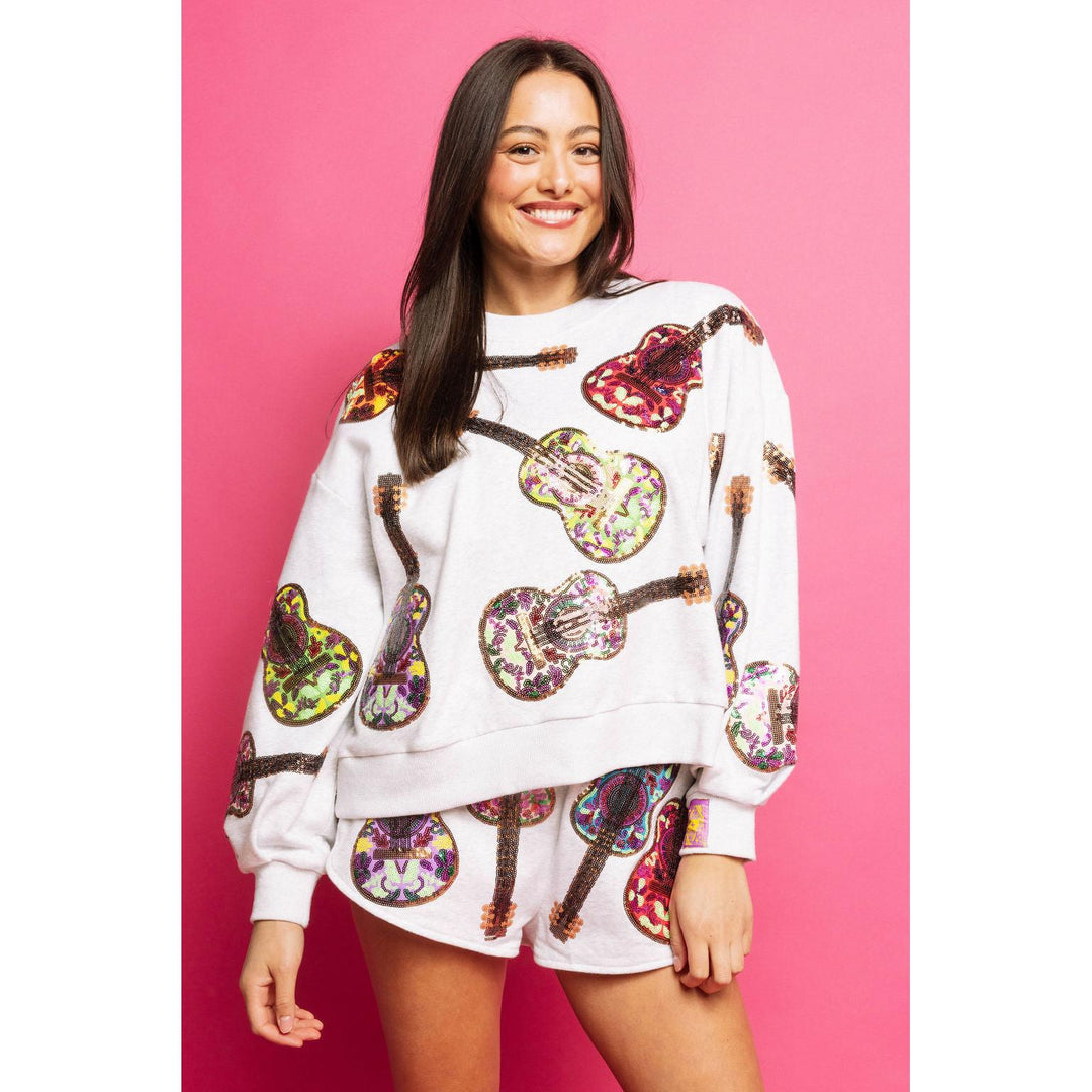 Grey Multi Guitars Sweatshirt