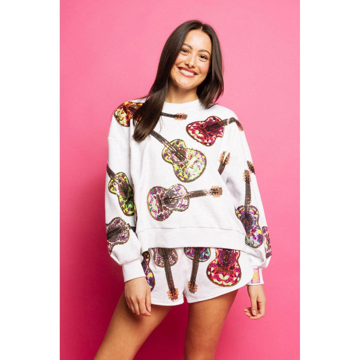 Grey Multi Guitars Sweatshirt