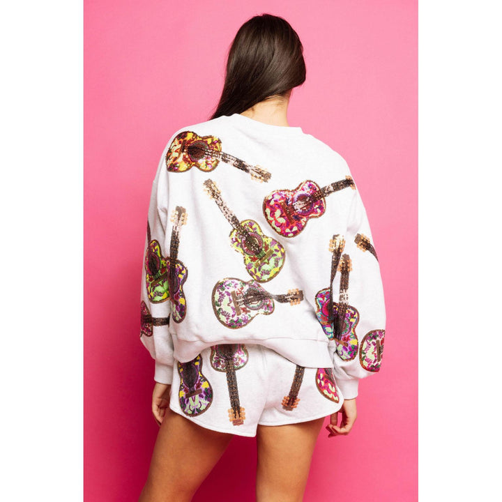 Grey Multi Guitars Sweatshirt