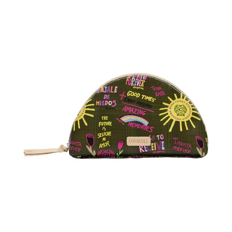 Olive Medium Cosmetic Case