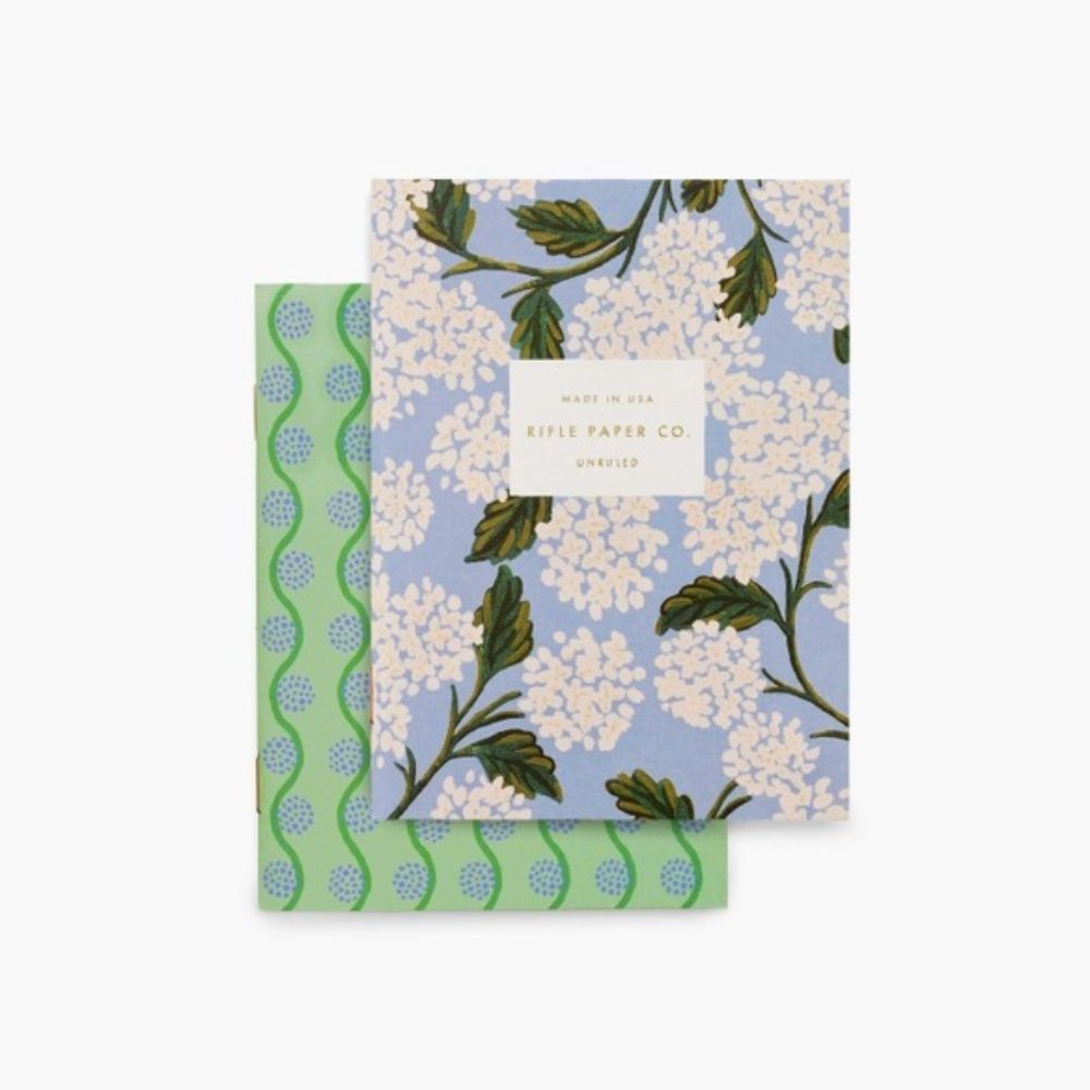 Pair of 2 Hydrangea Pocket Notebooks