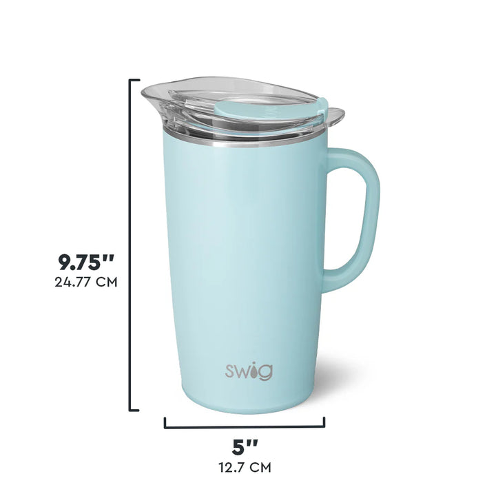 Shimmer Aquamarine Party Pitcher 64oz
