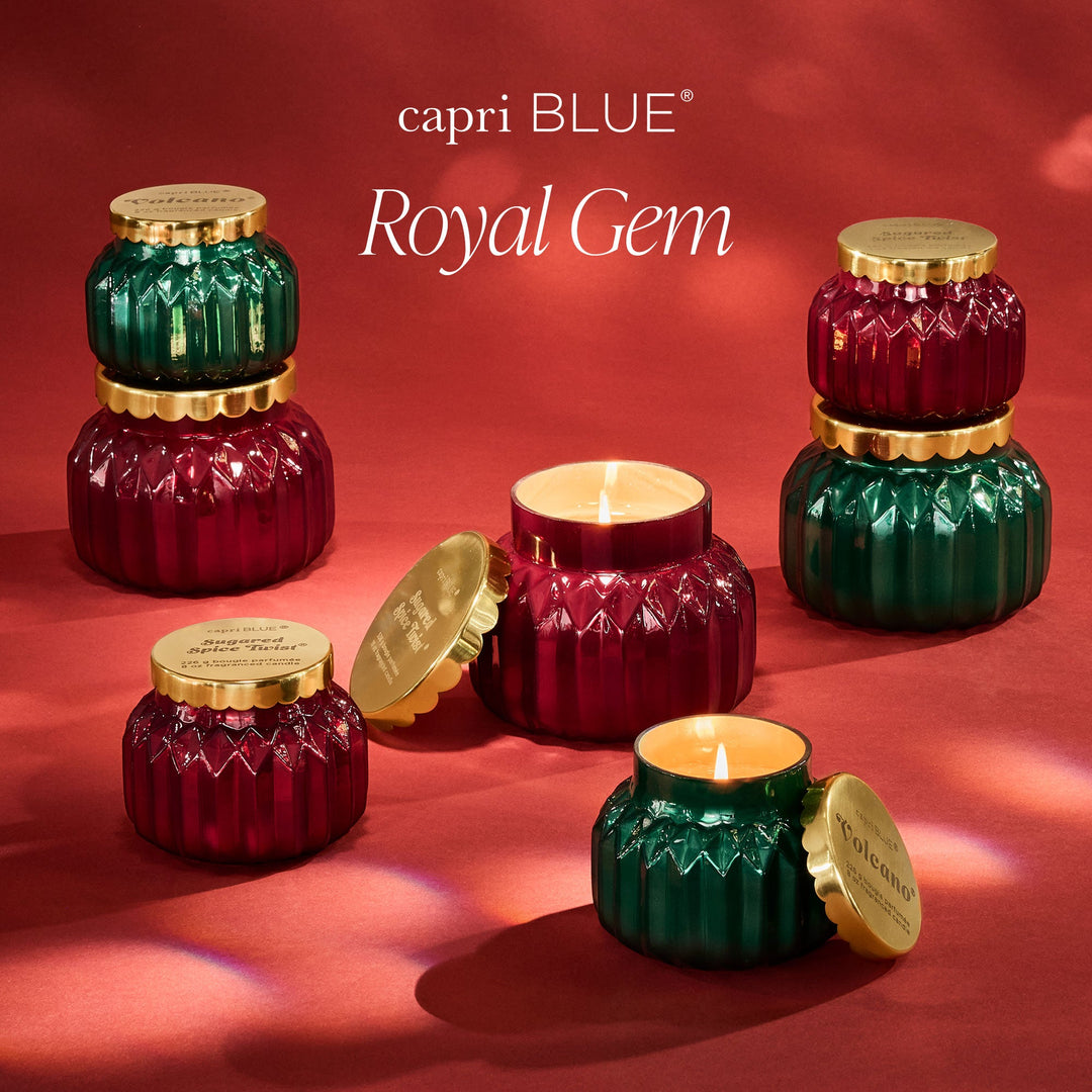 Capri Blue Sugared Spice Twist Royal Gem Petite Candle, Scent Profile | Bella Gifts from the Heart