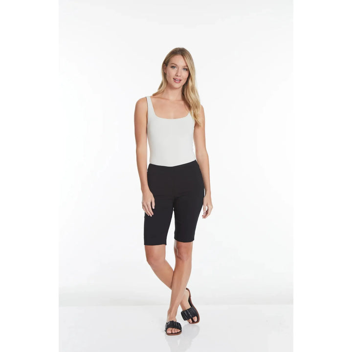 Pull On Black Walking Shorts With Pockets