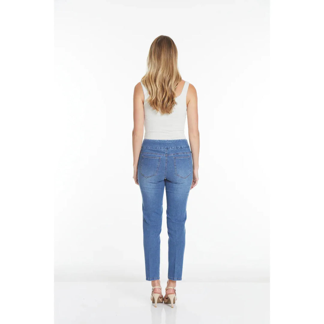 Pull On Jeans - Medium Indigo