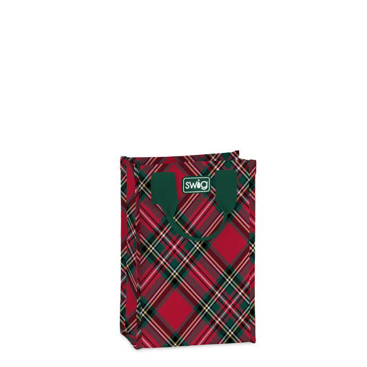 Christmas Plaid Reusable Gift Bag (Tall)