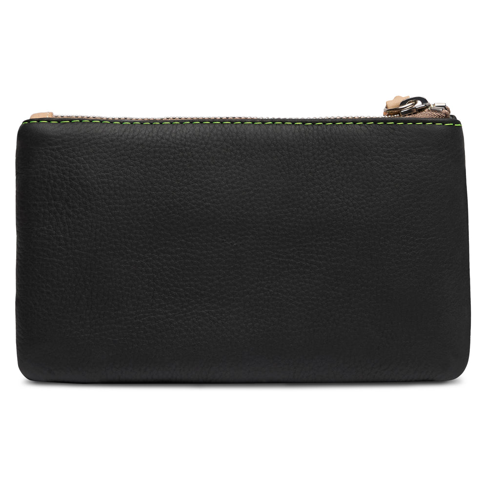 Consuela Cyndi Slim Wallet showing zip compartment and interior