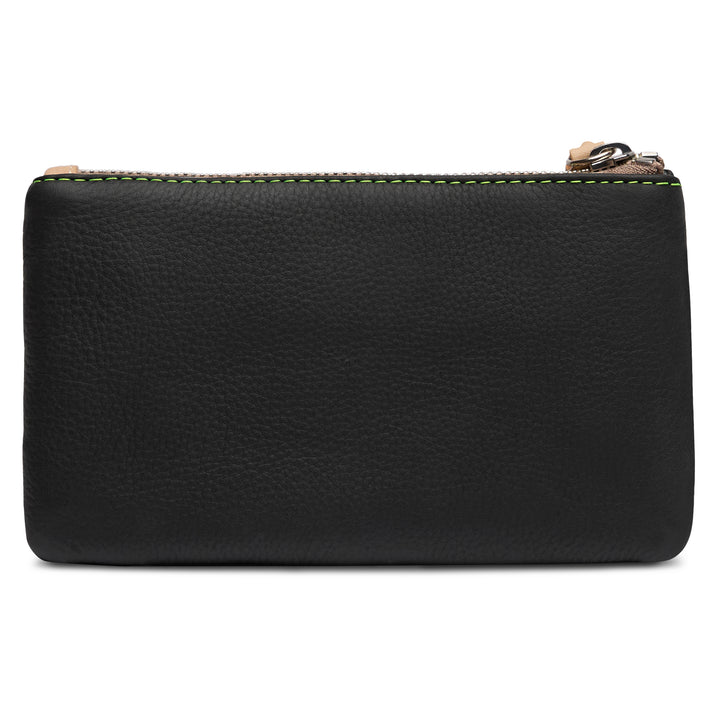 Consuela Cyndi Slim Wallet showing zip compartment and interior