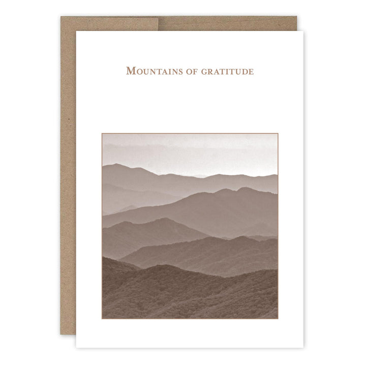 Shannon Martin Design - Mountains Thank You Card