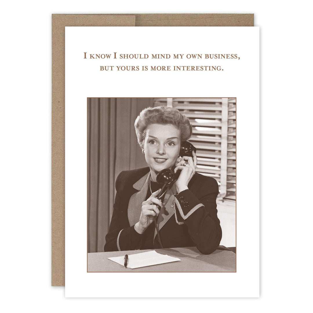 Shannon Martin Design - Mind My Own Business Bday Card