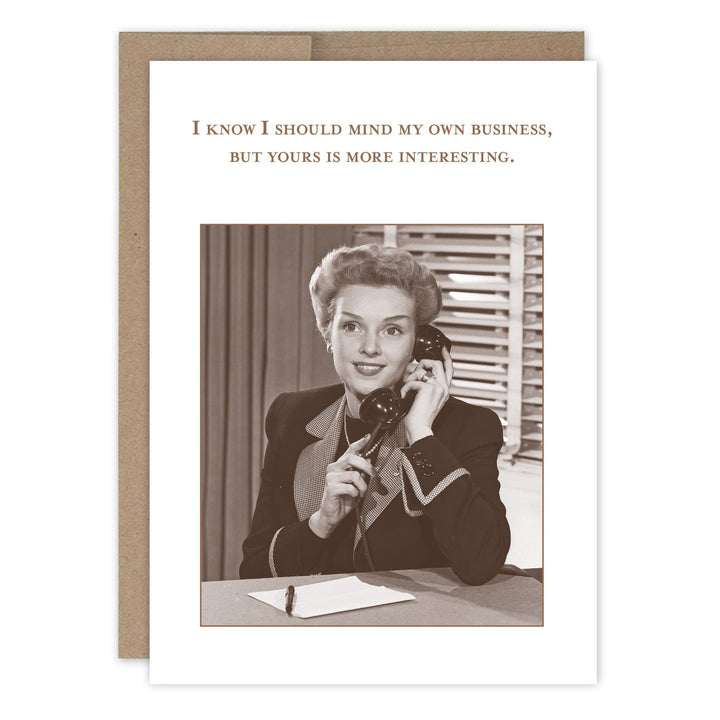 Shannon Martin Design - Mind My Own Business Bday Card