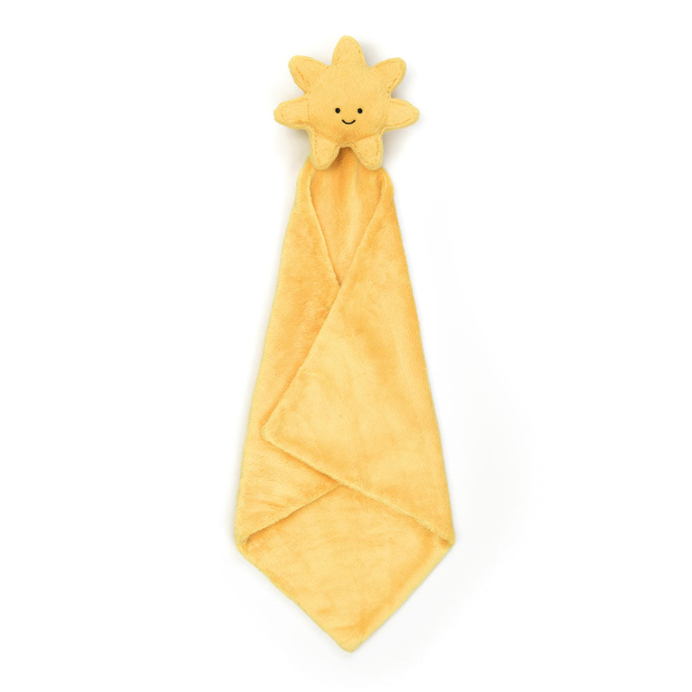 Jellycat Amuseables Sun Soother baby security blanket, lifestyle styling view