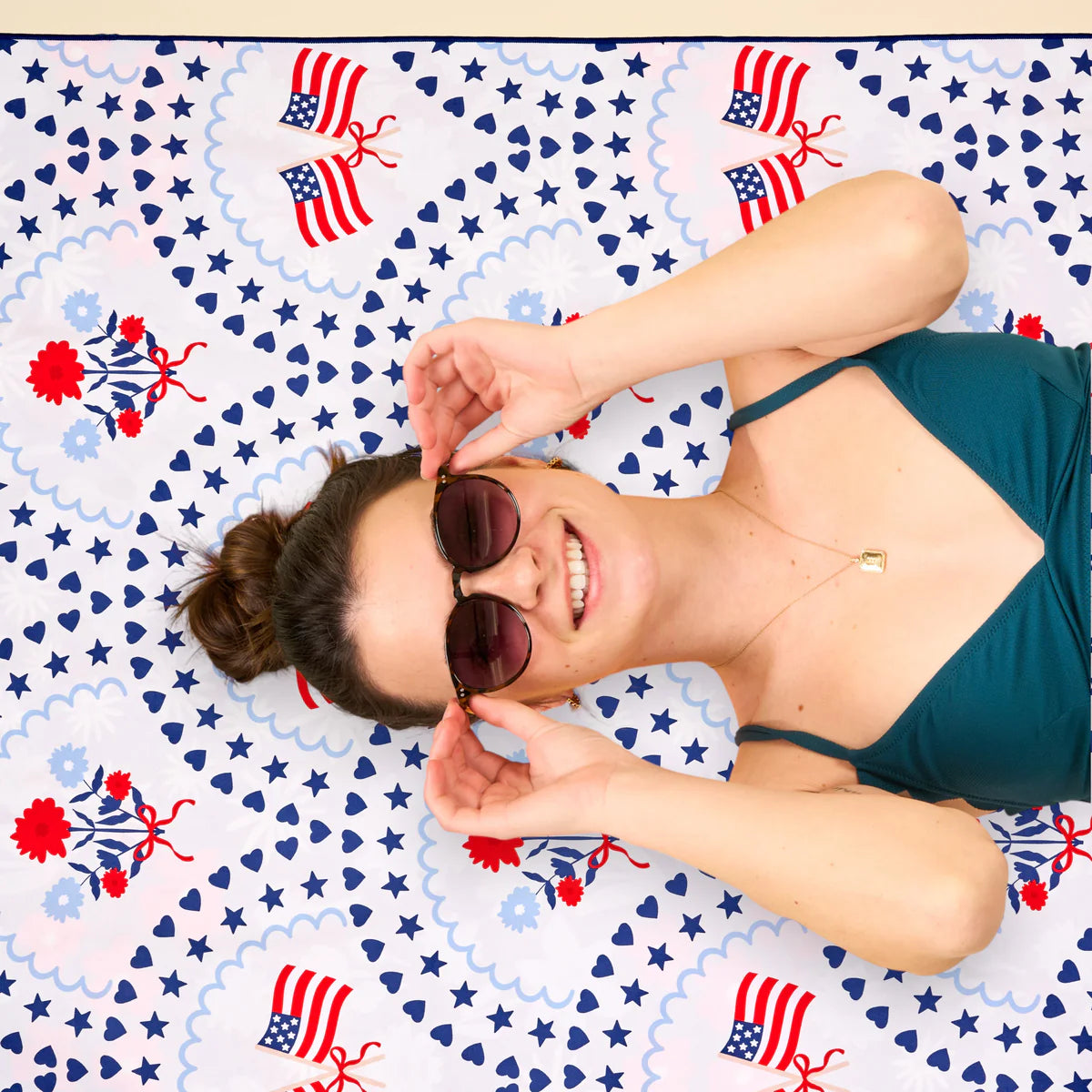 The Darling Effect XL Quick-Dry Beach Towel - All American Darling