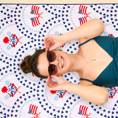 The Darling Effect XL Quick-Dry Beach Towel - All American Darling