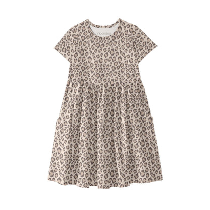 Short Sleeve Dress - Classic Leopard