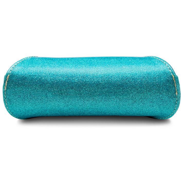 Consuela Lumi Sunglass Case - Teal Tooled Leather Eyewear Protector