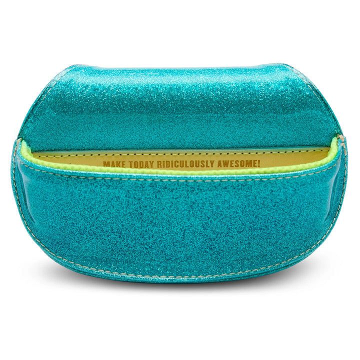 Consuela Lumi Sunglass Case - Teal Tooled Leather Eyewear Protector