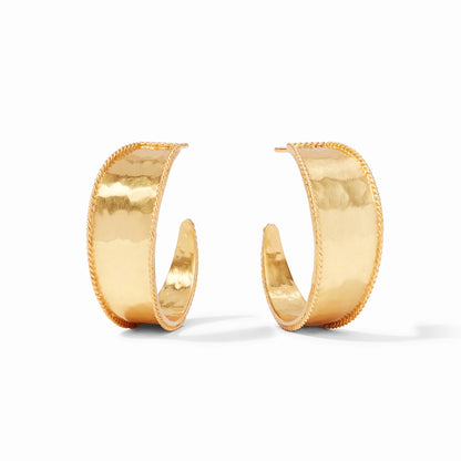 Julie Vos Savoy Hoop Earrings - 24K Gold Plate