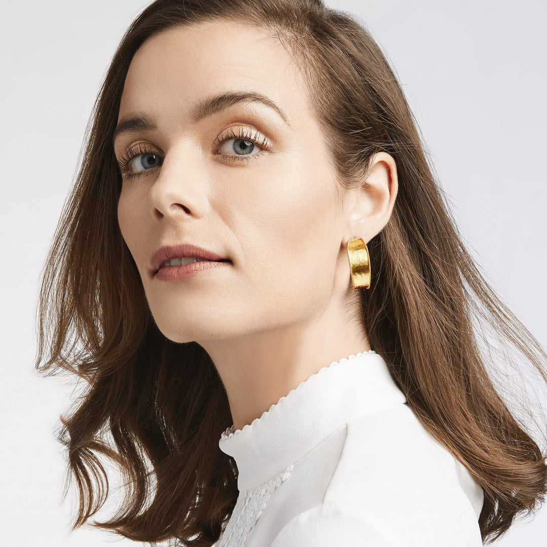 Julie Vos Savoy Hoop Earrings - 24K Gold Plate