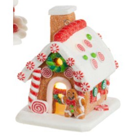 3.25 Lighted Gingerbread House Ornament