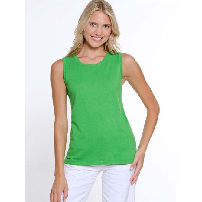 Scoop Neck Tank Top - Classic Green