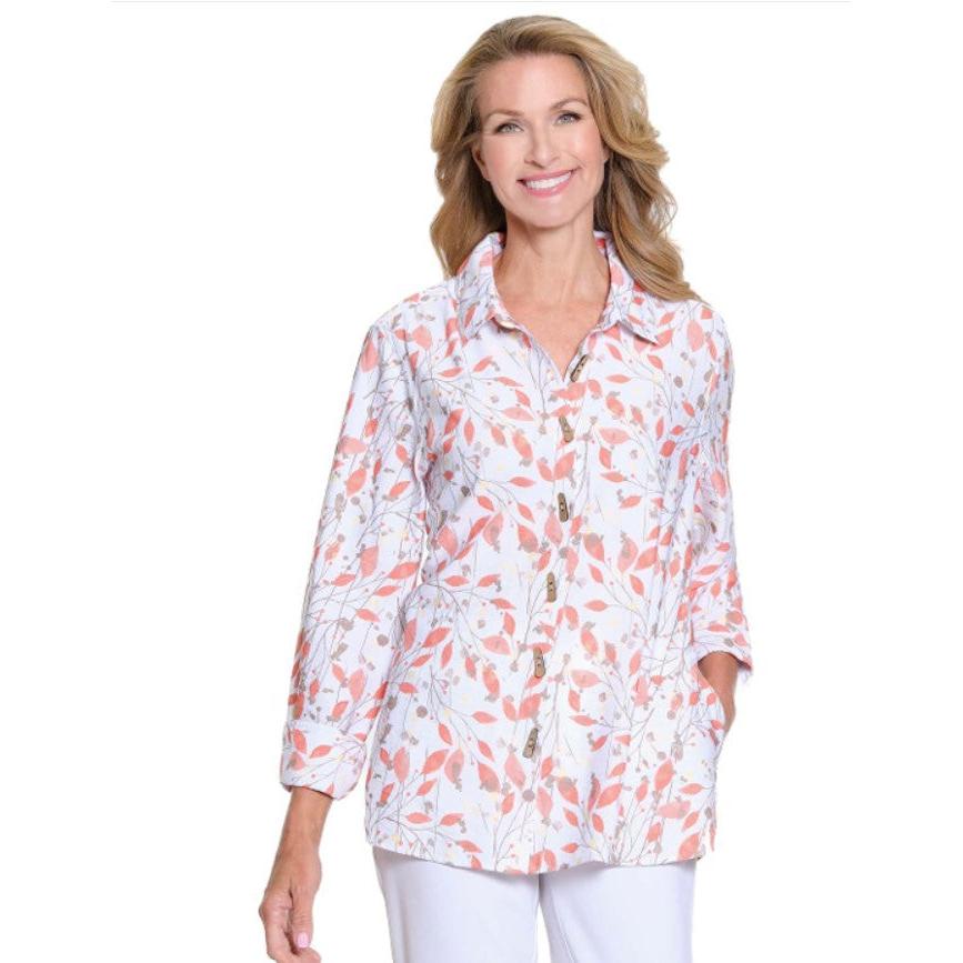 Print Woven Shirt - Stone
