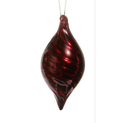 3" Red Swirl Ornament