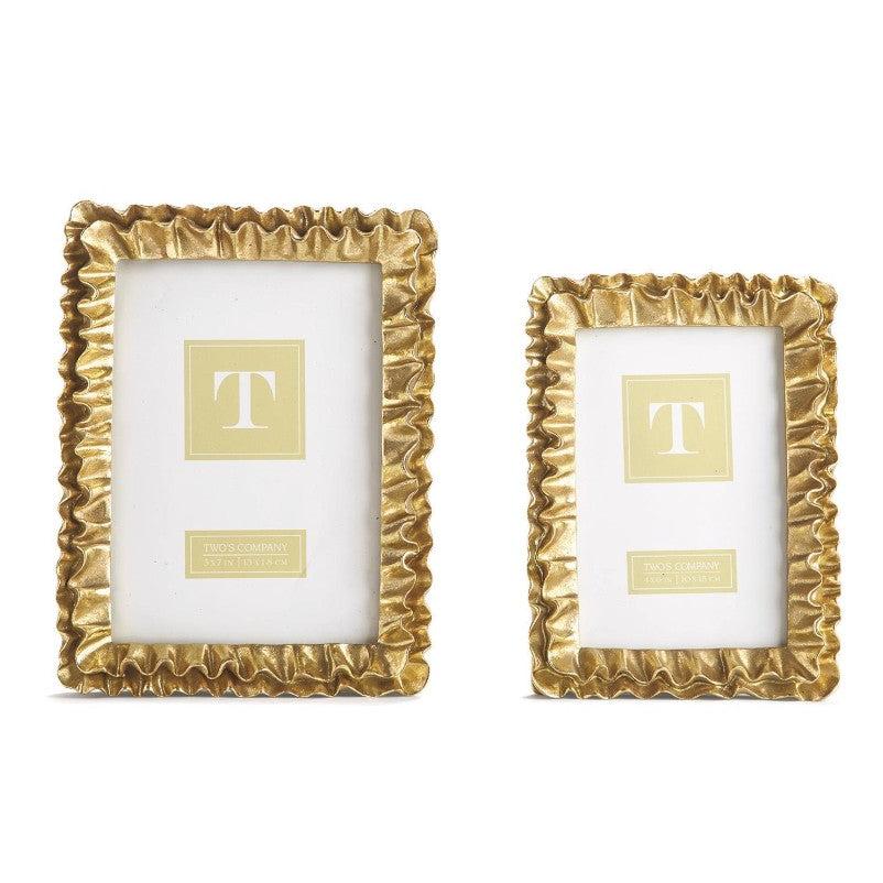 Gold Ruffle Frame