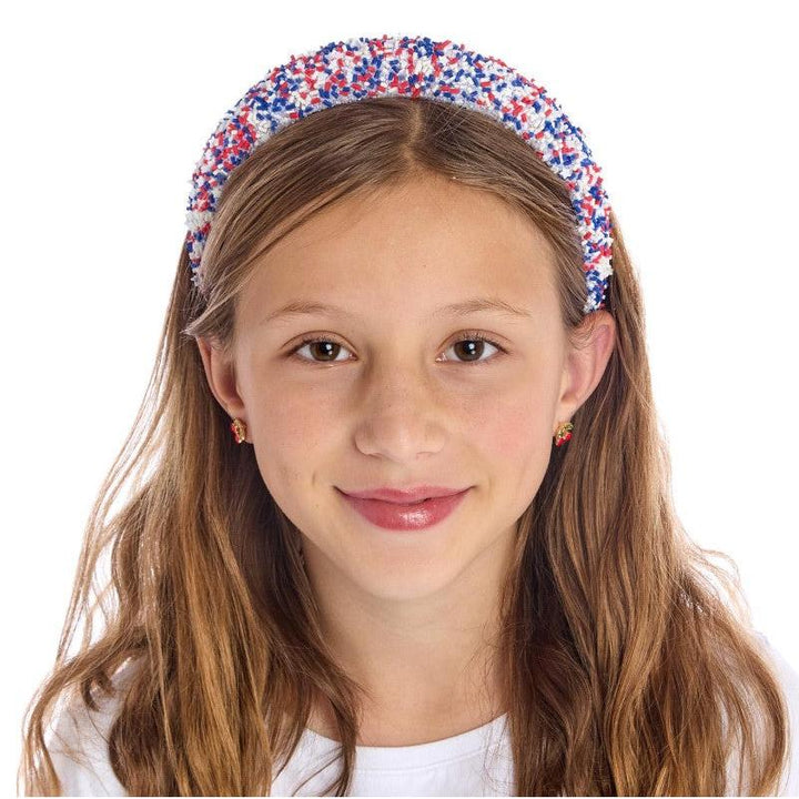 Red, White &amp; Be-You-Tiful Sprinkles Headband