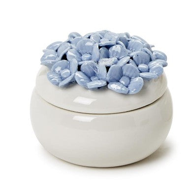 Hydrangea Trinket Jewelry Box with Lid