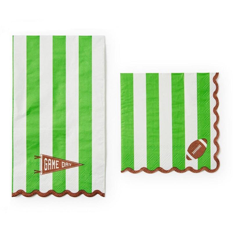 Game Day 3-Ply Scalloped Edge Paper Napkin