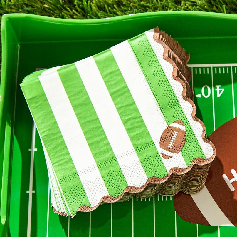 Game Day 3-Ply Scalloped Edge Paper Napkin