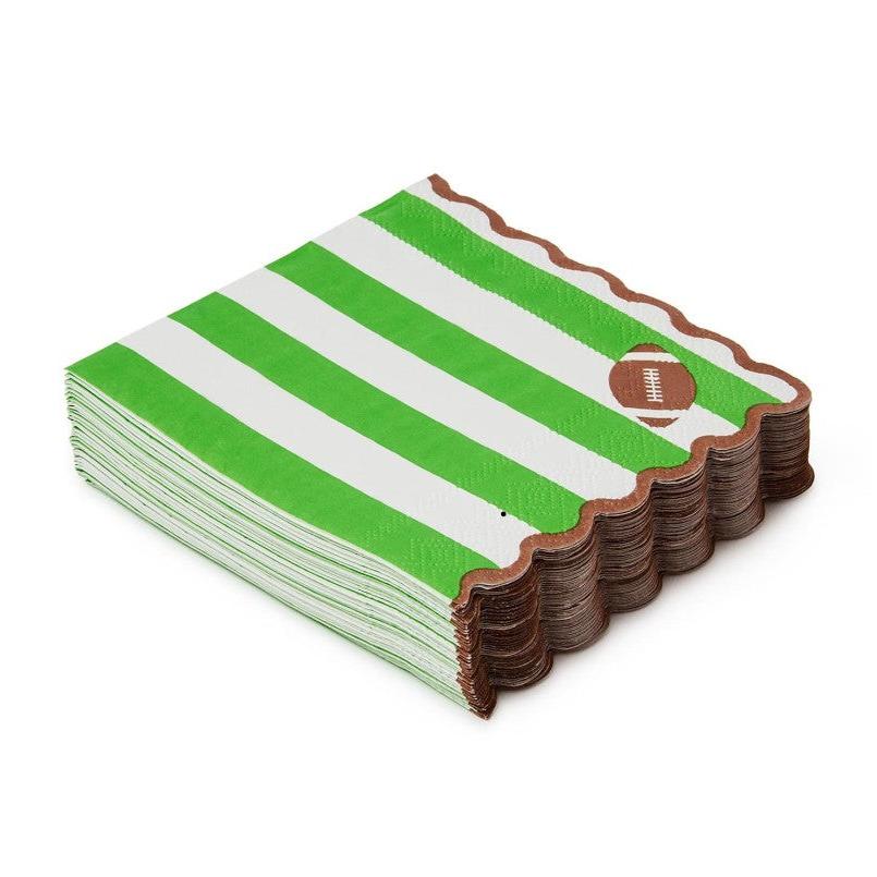 Game Day 3-Ply Scalloped Edge Paper Napkin