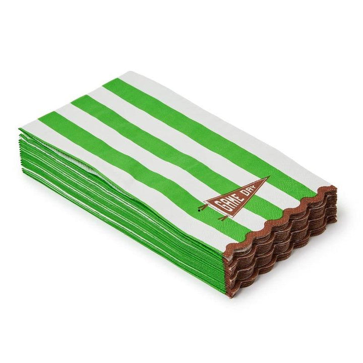 Game Day 3-Ply Scalloped Edge Paper Napkin