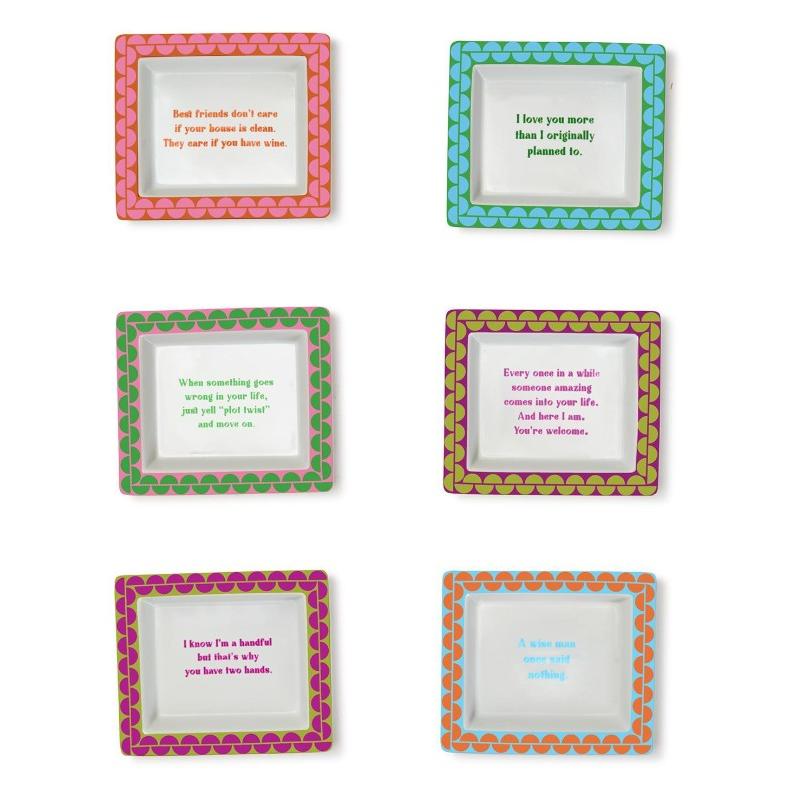 Sassy Wise Saying Desk Tray in Gift Box (decorative use only) - Porcelain