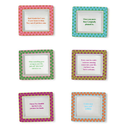 Sassy Wise Saying Desk Tray in Gift Box (decorative use only) - Porcelain