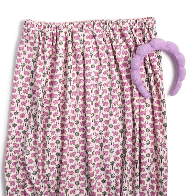 Lucky Elephant Spa Time Headband and Snap Closure Wrap Towel Set - Terrycloth