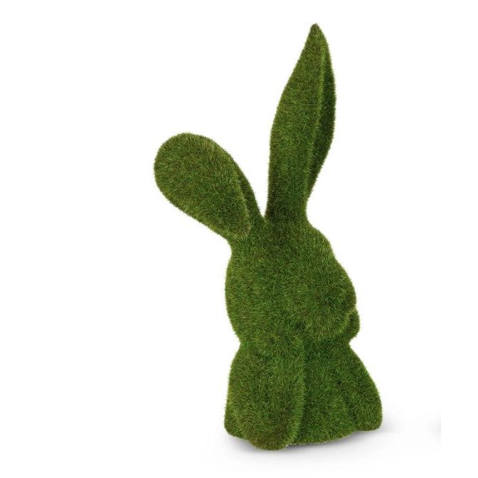 10" Moss Thinking Rabbit Bust