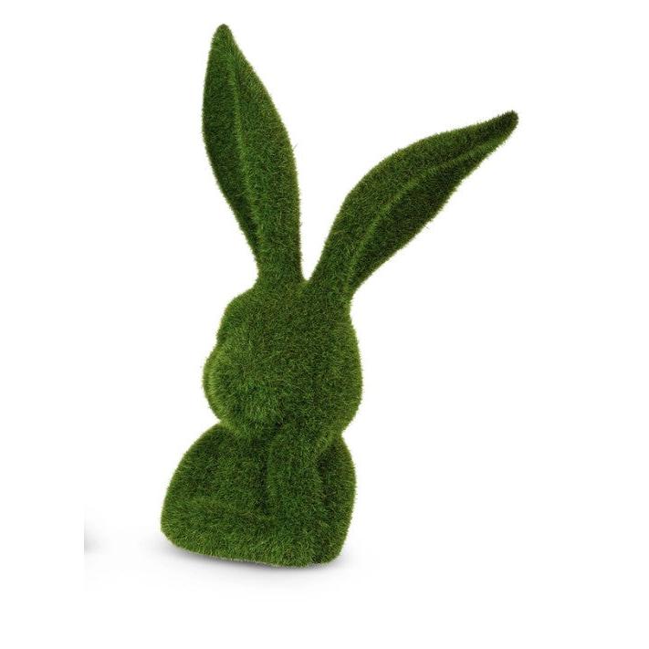 10" Moss Thinking Rabbit Bust