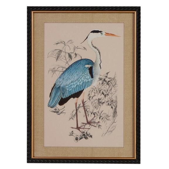 24" Heron Framed Print