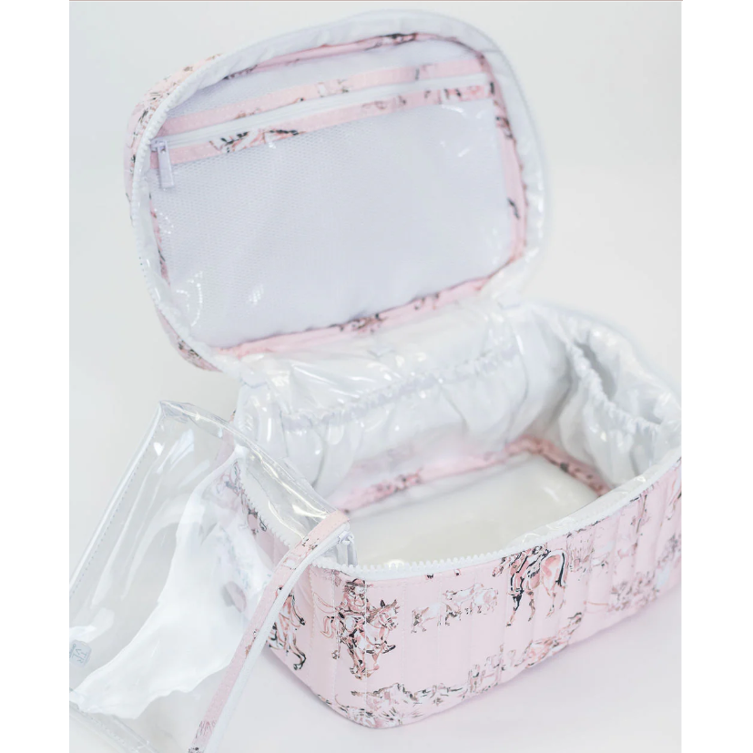 TRVL Design Quilted Train Set in Cowgirl Toile