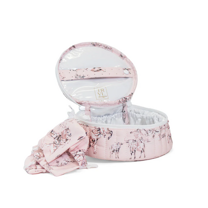 TRVL Design Quilted Jewel Round in Cowgirl Toile